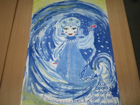 Снежная Королева гуашью