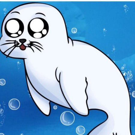 Тюлень мультяшный