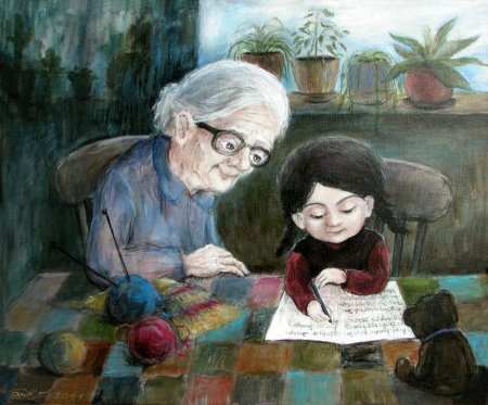 Бабушка и внучка