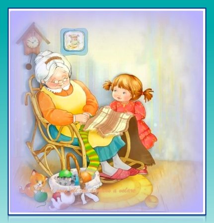 Девочка в гостях у бабушки