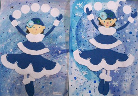 Аппликация зима