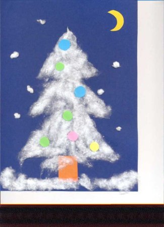 Аппликация на тему новый год