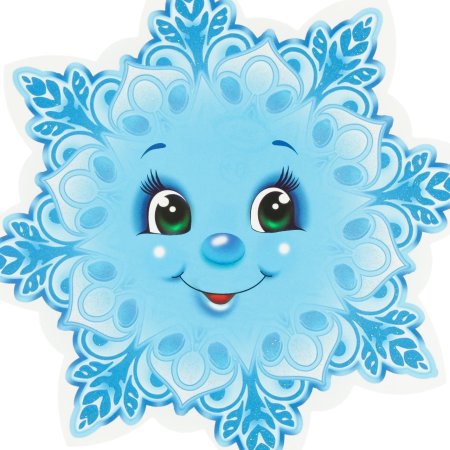 Снежинка улыбается