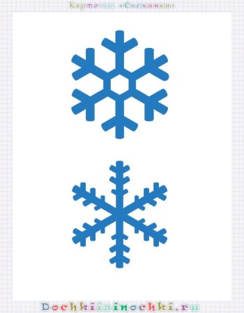 Снежинки с мордашками