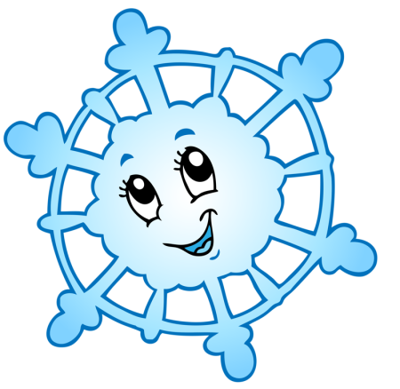 Снежинки на белом фоне