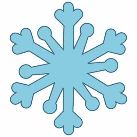 Снежинки с мордочками