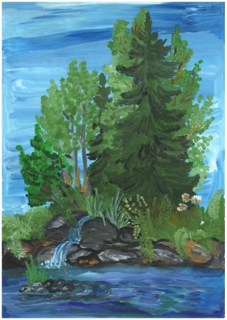 Рисунок на тему лес