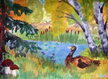 Пейзаж на тему лес