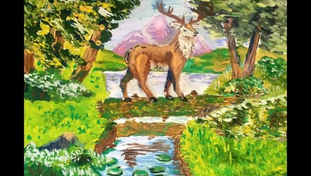 Лесная жизнь рисунок