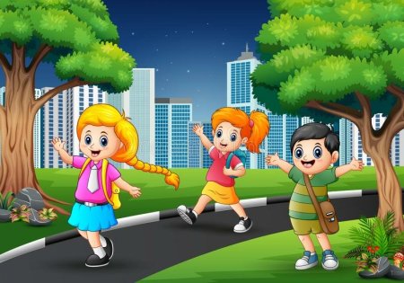 Прогулка мультяшная для детей