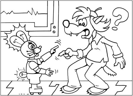 Раскраска "в Простоквашино"