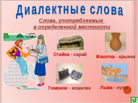 Диалектные слова