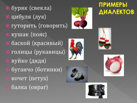 Диалектизмыдиалектизмы