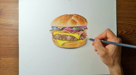 Бургер для срисовки