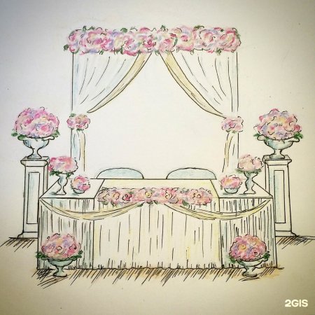 Эскиз свадебного зала