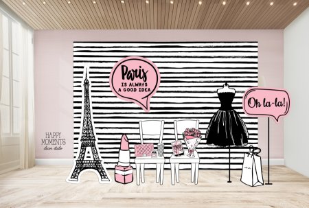 Баннер для фотозоны Париж