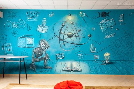 Роспись стен в современной школе