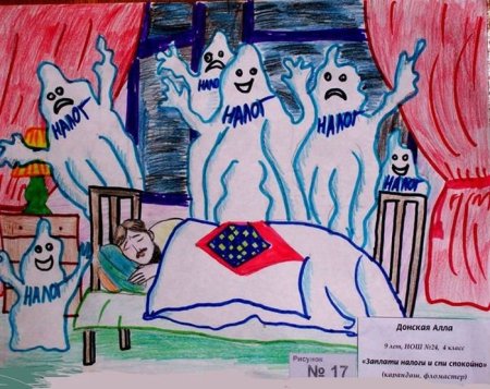 Рисунок на тему налоговая глазами ребёнка