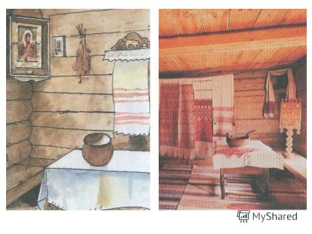 Рисунок русской избы