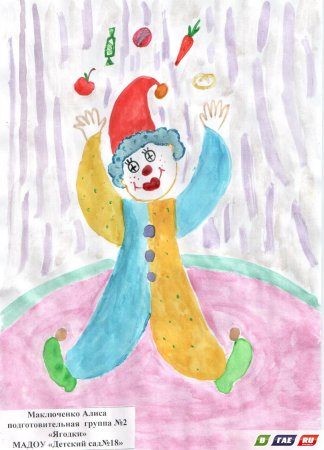 Рисование клоуна