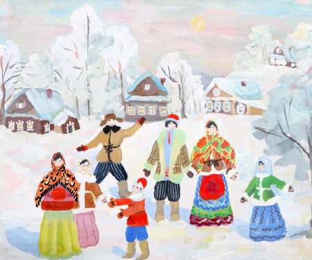 Н. Фетисов "широкая Масленица" 1990 г.