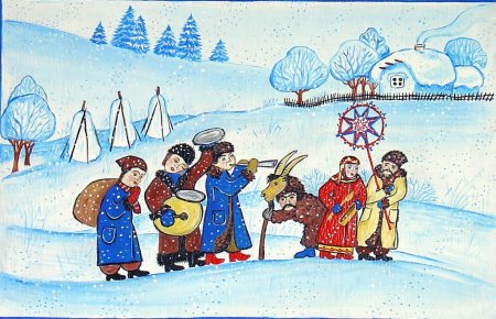 Рождество рисунок для детей