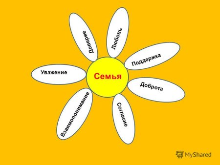 Ромашка ценности семьи