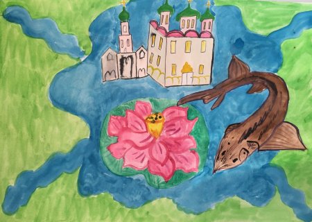 Астрахань рисунок