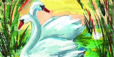 Природа Астраханского края рисунки детей