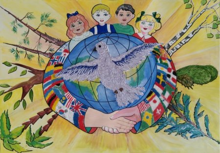 Рисование на тему Дружба народов