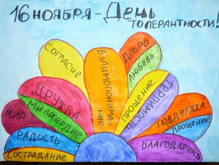 Плакат на тему толерантность