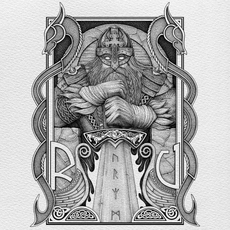 Эскизы тату Викинги Скандинавия