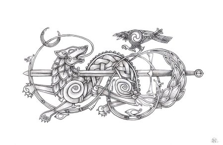 Фенрир кельтика тату