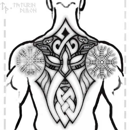Скандинавские Татуировки эскизы
