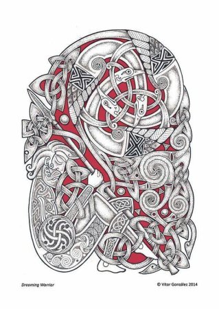 Тату рукав кельтика эскизы