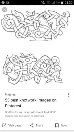 Скандинавские узоры и орнаменты для резьбы по дереву