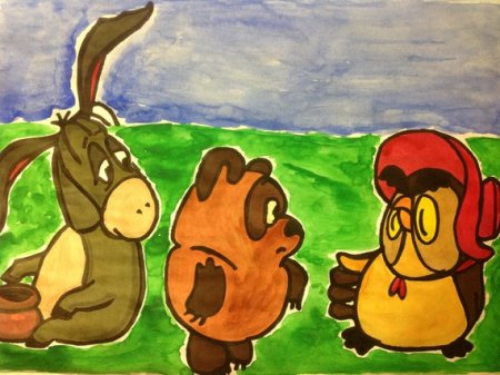 Нарисовать Винни пуха