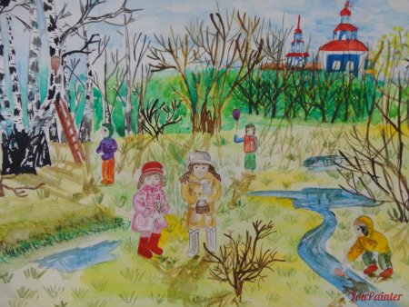 Весна рисунок