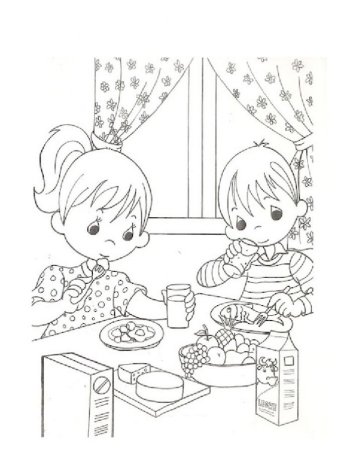 Раскраски по здоровому питанию