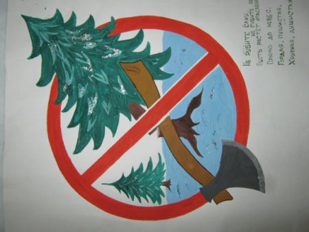 Листовки в защиту елок