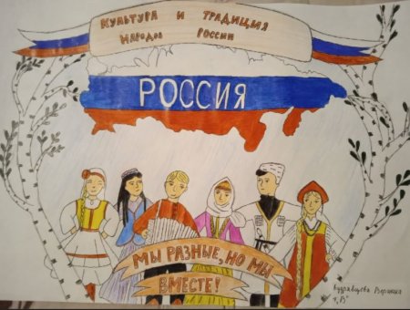 Многоликая Россия рисунок рисунок