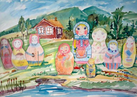 Многоликая Россия рисунки