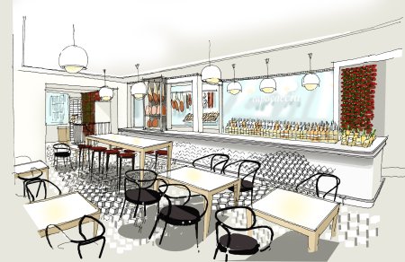 Роспись стен в столовой школы