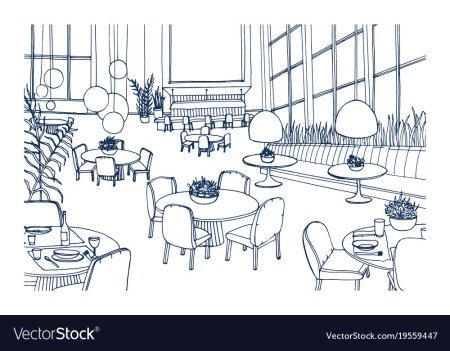 Раскраска дети в столовой