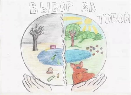 Рисунок на тему экология легко