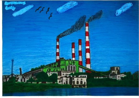 Кольская атомная станция рисунки