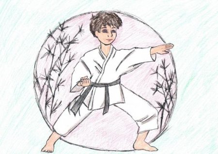 Рисунок на тему каратэ