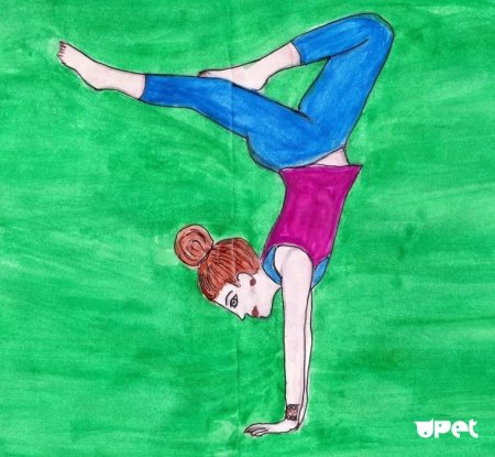 Рисунок на тему гимнастика