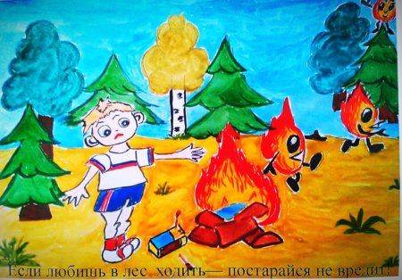 Рисунок по пожарной безопасности