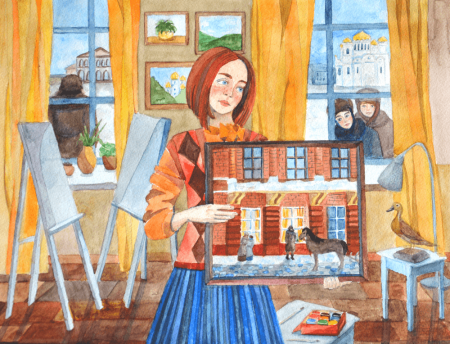 Рисунки учащихся художественных школ